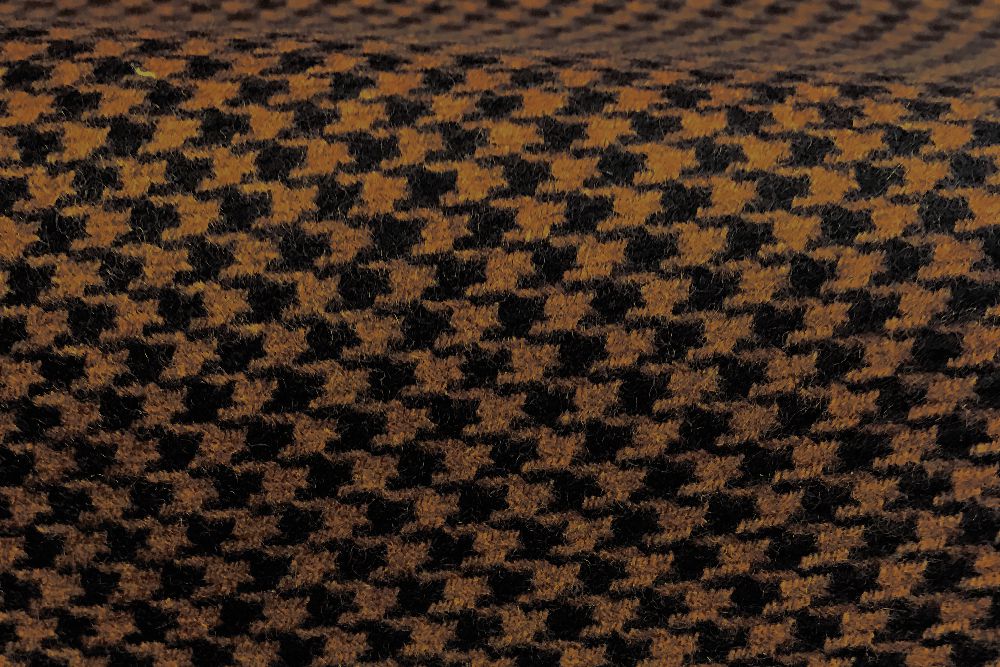 6348 - BROWN HOUNDSTOOTH (530 gms / 19 Oz) - Huddersfield Textiles