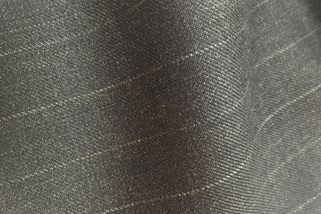 H2837 - Medium Grey Chalk Stripe (280gms / 8.5oz) - Huddersfield Textiles