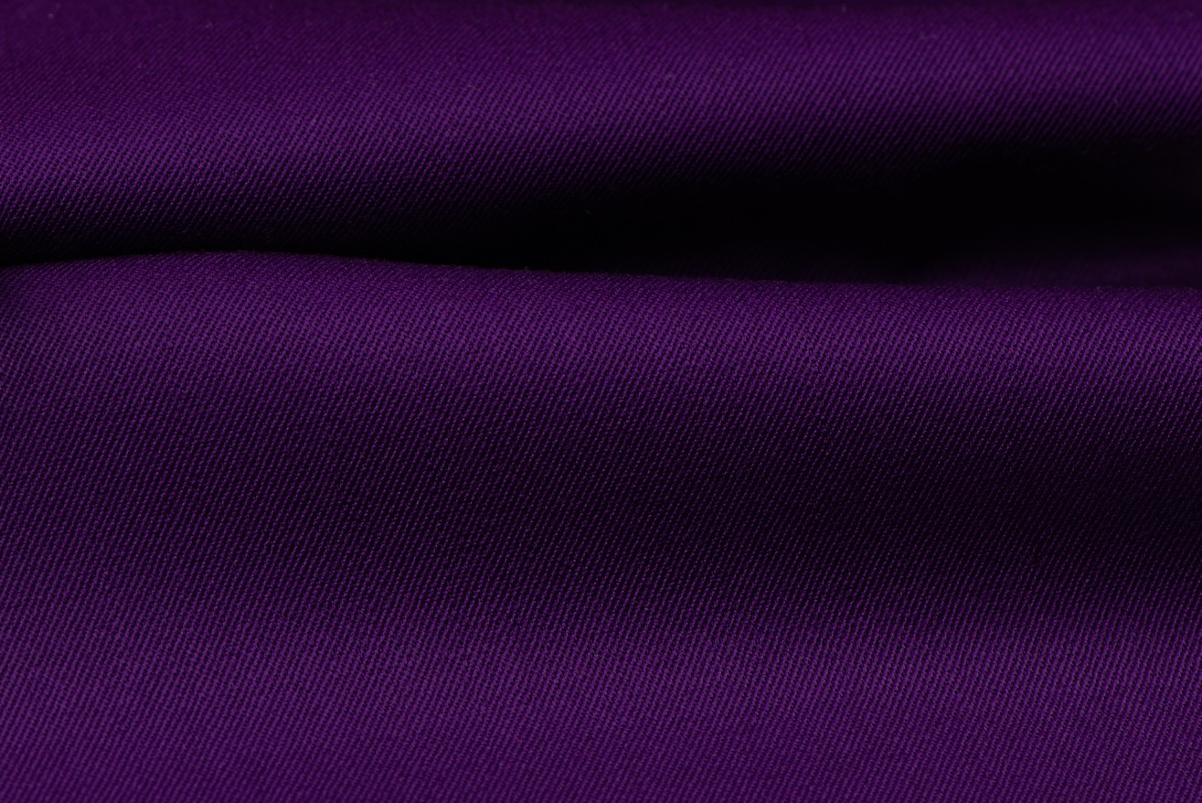 H3145 - Dark Purple Plain Gabardine (270 grams / 9 Oz) - Huddersfield ...