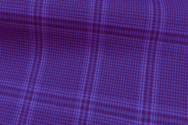 H5104 - BLUE WITH LILAC RED PINK CHECK (240 grams / 8 Oz)