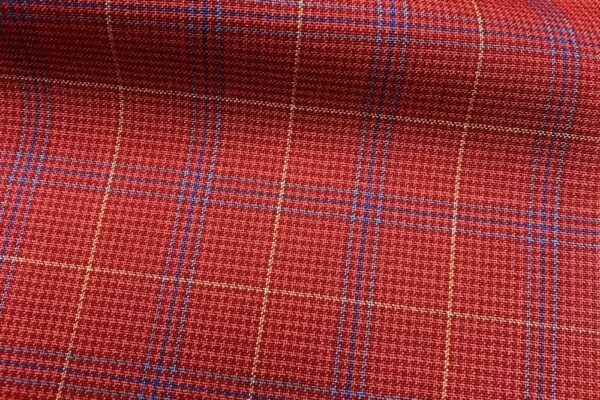 H5108 - RED WITH BLUE GOLD CHECK (240 grams / 8 Oz)