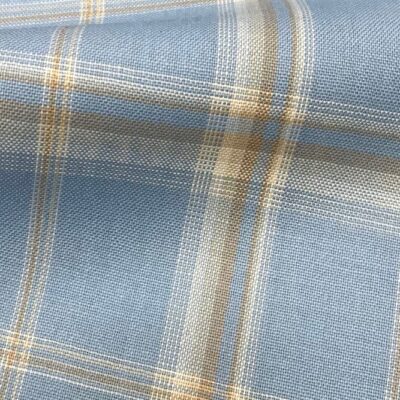 H5114 - LIGHT BLUE WITH WHITE BROWN CHECK (240 grams / 8 Oz)