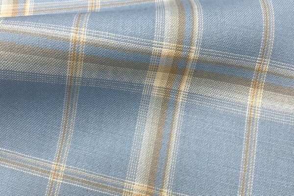 H5114 - LIGHT BLUE WITH WHITE BROWN CHECK (240 grams / 8 Oz)