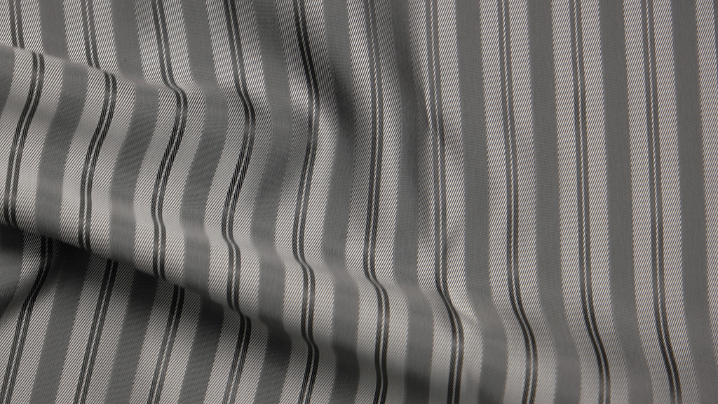 HTL 7072 - Silver Self Stripe - Huddersfield Textiles