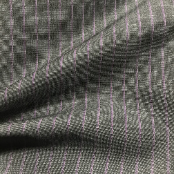 H2036 - Grey W/ Purple Pin Stripe