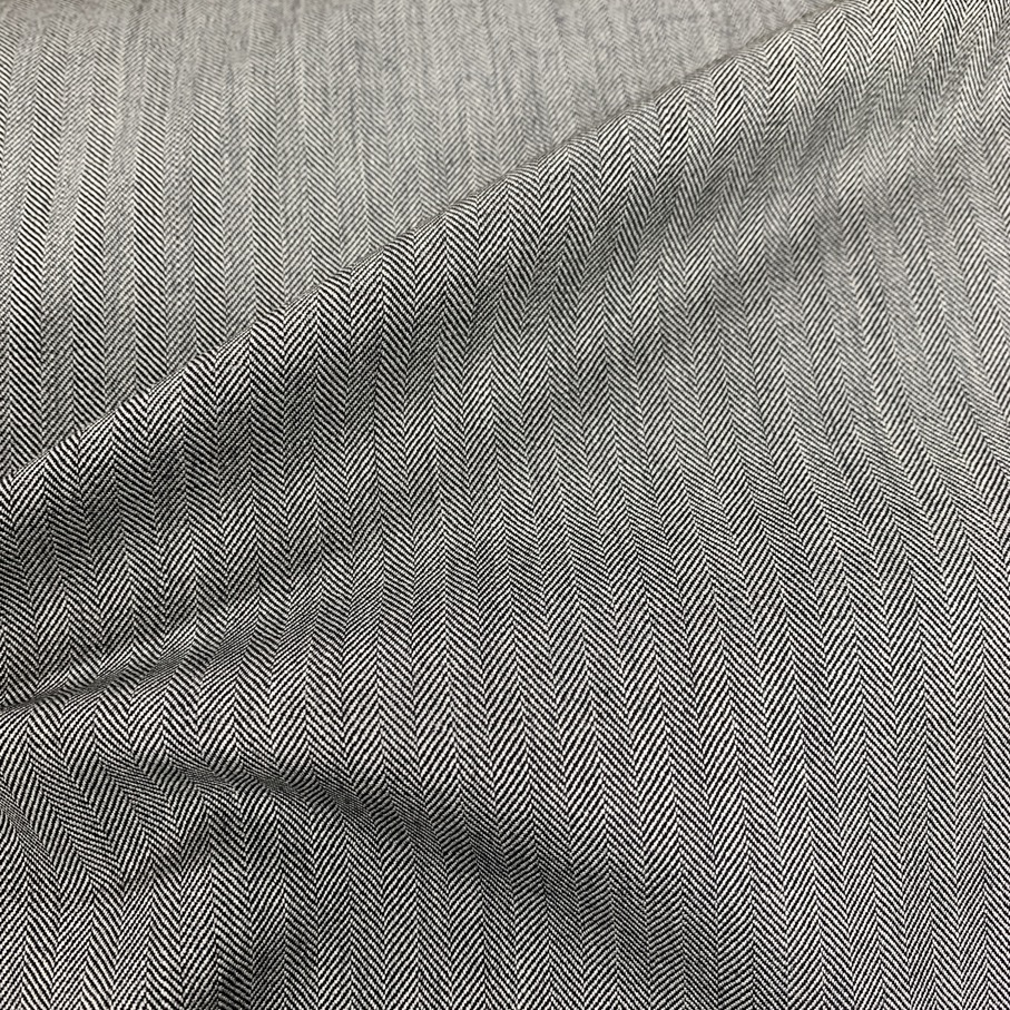 H8705 - Dove Grey Herringbone - 285 Grams / 10 Oz - Huddersfield Textiles