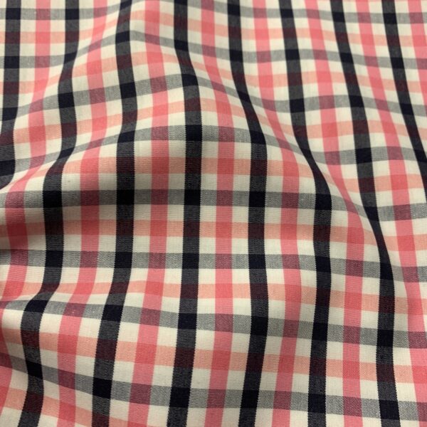 HTS42 - Pink and Navy Gingham