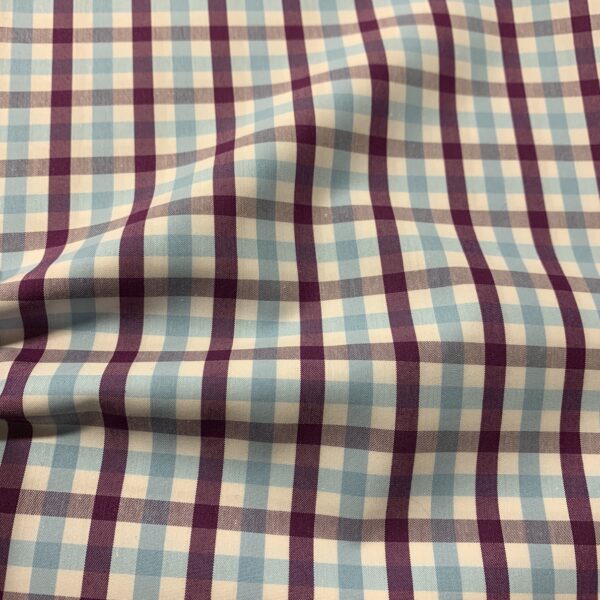 HTS45 - Purple and Light Blue Gingham