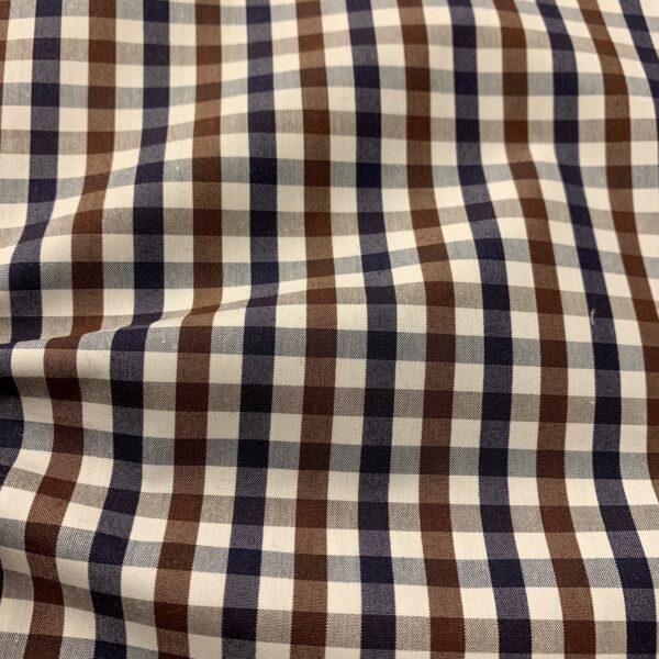 HTS47 - Brown and Navy Gingham