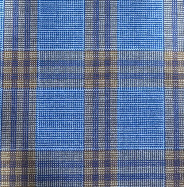 SAL255 - BLUE W/ ORANGE CHECK (280 Grams / 10 oz)