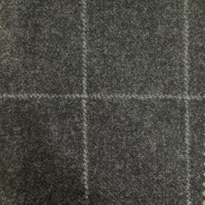 SAL279 - DARK GREY CHECK FLANNEL (360 Grams / 13 oz)