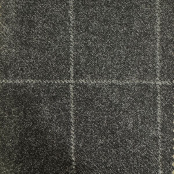 SAL279 - DARK GREY CHECK FLANNEL (360 Grams / 13 oz)