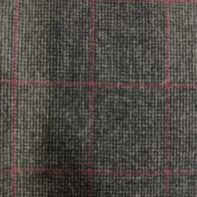 SAL281 - GREY W/ RED CHECK FLANNEL (360 Grams / 13 oz)
