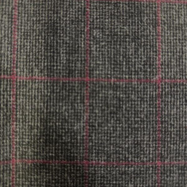 SAL281 - GREY W/ RED CHECK FLANNEL (360 Grams / 13 oz)