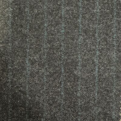 SAL296 - CHARCOAL W/ TEAL STRIPE FLANNEL (360 Grams / 13 oz)