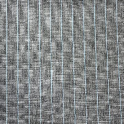 SAL317 - LIGHT GREY W/ SELF & RED STRIPE SUPER 120' & MOHAIR (220 Grams / 7.5 oz)
