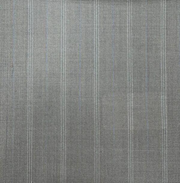 SAL321 - BEIGE W/ WHITE & BLUE STRIPE SUPER 120' & MOHAIR (220 Grams / 7.5 oz)
