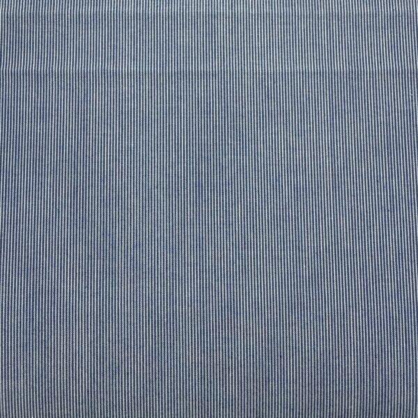 SS39 - Dark Blue Fine Stripe - Huddersfield Textiles