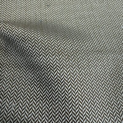 SAL326 - BROWN & WHITE HERRINGBONE SUPER 120' & SILK (240 Grams / 8.5 oz)