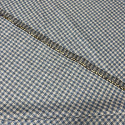 SAL354 - BLUE & GREY CHECK 100% WOOL (280 Grams / 10 oz)